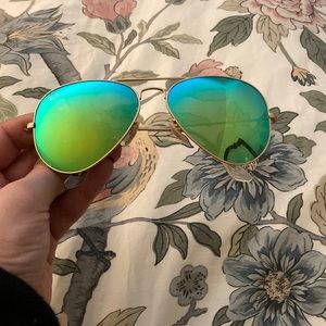 Ray Ban sunglasses, green/blue lenses
